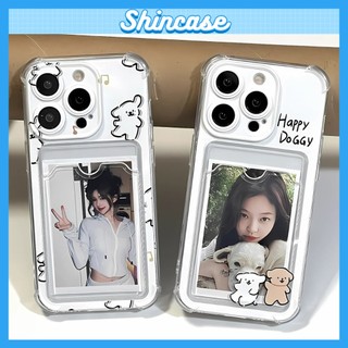 Ốp Lưng iPhone Cún Nhỏ Xinh Dẻo Đựng Thẻ, Chống Sốc, Bảo Vệ Camera - iP 7/8/X/XS/11/12/13/14/15/16/17/Plus/Pro/Max/Air