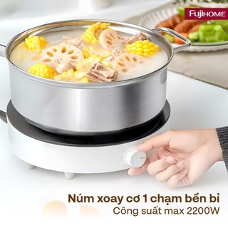 Bếp từ cảm ứng Fujihome IC-H02 Với Công suất 2200W, đun nấu siêu tốc, an toàn