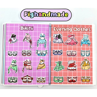Đồ chơi bóc dán BST thời trang Sanrio đặc biệt - Thay đồ 6 búp bê giấy, 36 trang phục tự chọn