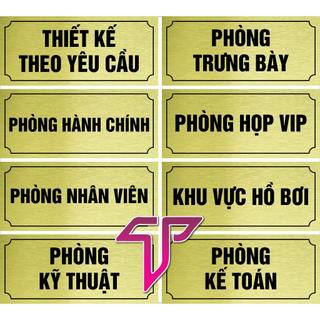 Biển văn phòng, bảng hội trường, khu vực sản xuất in UV rõ nét, bền màu - Alu Bạc Vàng