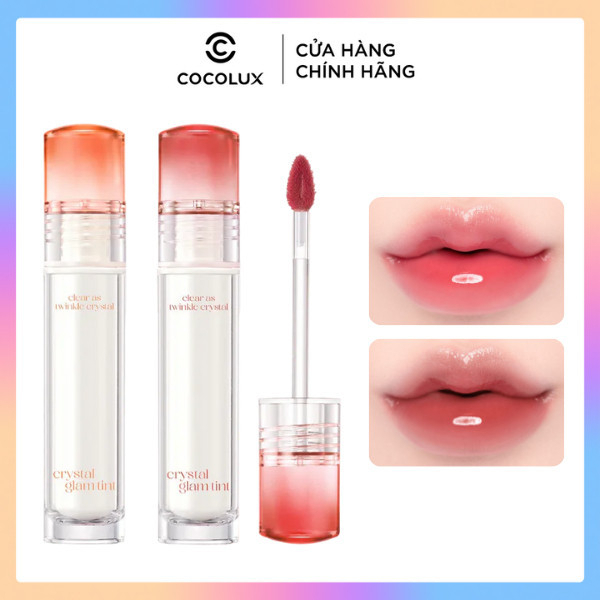Son Kem Tint Bóng Clio Crystal Glam Tint 3.4g - Son bóng nước, tông màu môi phát sáng