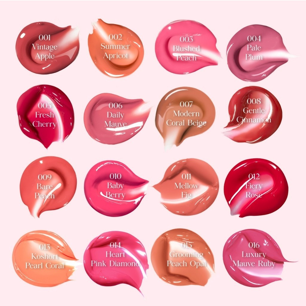 Son Kem Tint Bóng Clio Crystal Glam Tint 3.4g - Son bóng nước, tông màu môi phát sáng