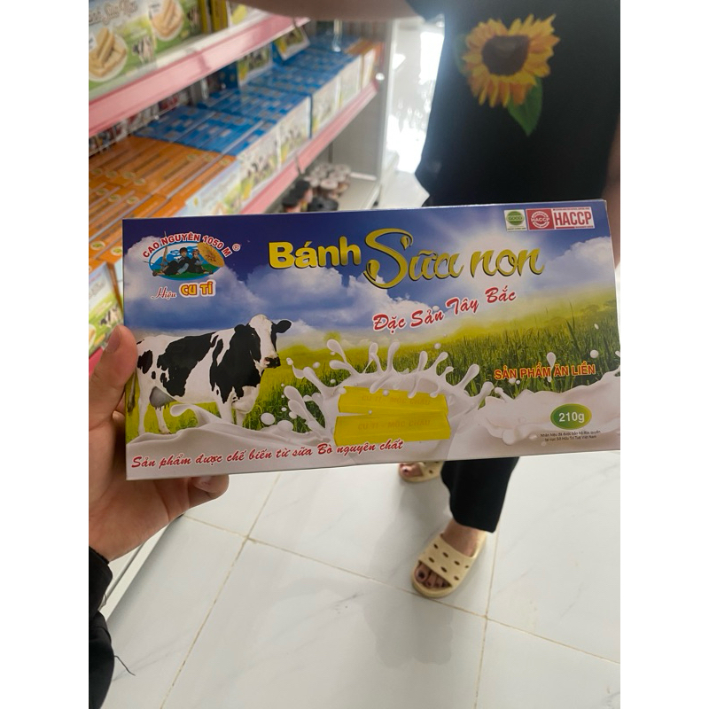 210gr Bánh sữa non Tây Bắc - Đặc sản Mộc Châu - Hãng Cu Tỉ