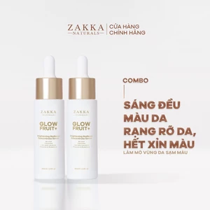 Combo 2 Serum Vitamin C Zakka Naturals GlowFruit+ Brightening Radiance Concentrate 20ml