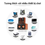 SASION Loa máy tính, loa Bluetooth, đa phương tiện, hỗ trợ âm thanh, kết nối thẻ USB / SD / TV / micro — ảnh 8