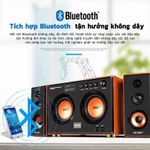 SASION Loa máy tính, loa Bluetooth, đa phương tiện, hỗ trợ âm thanh, kết nối thẻ USB / SD / TV / micro — ảnh 3