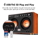 SASION Loa máy tính, loa Bluetooth, đa phương tiện, hỗ trợ âm thanh, kết nối thẻ USB / SD / TV / micro — ảnh 5