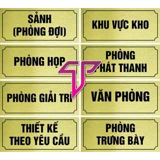 Bảng phòng ban, giám đốc, nhân sự, bảng chỉ dẫn nhà hàng, khách sạn cho các công ty xí nghiệp nhiều mẫu mã bằng alu vàng