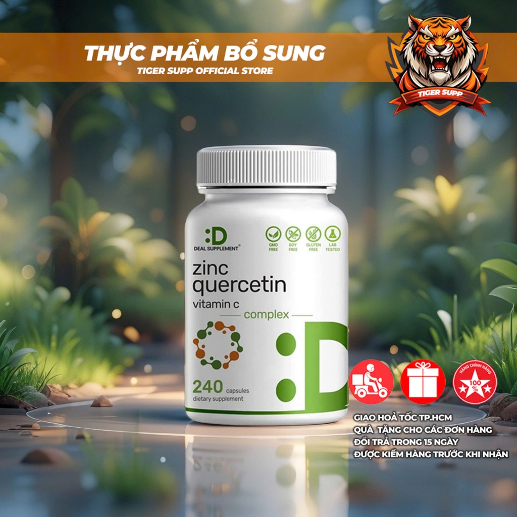 Deal Zinc + Quercetin + Vitamin C – Giải Pháp Hỗ Trợ Miễn Dịch Được Ưa Chuộng