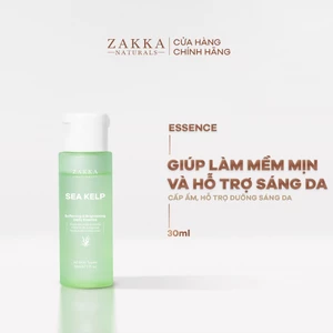 Nước dưỡng Tảo Biển làm mềm mịn & hỗ trợ sáng da Zakka Naturals Sea Kelp Daily Essence 30ml