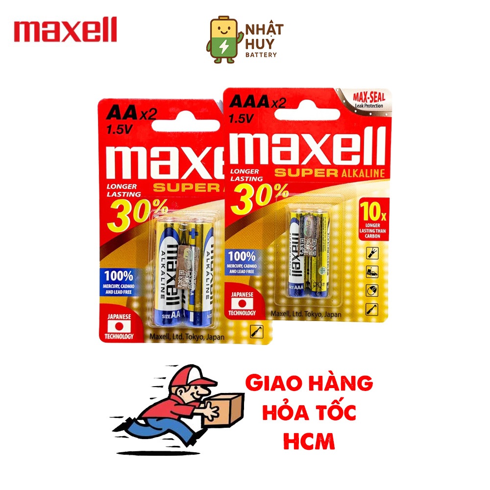 Pin MAXELL Super Alkaline AA, AAA ( LR6/LR03) Siêu Bền, Không Chảy Nước ...