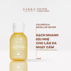 Nước tẩy trang Cúc và Mật Ong Zakka Naturals nhẹ dịu dành cho da nhạy cảm 40ml