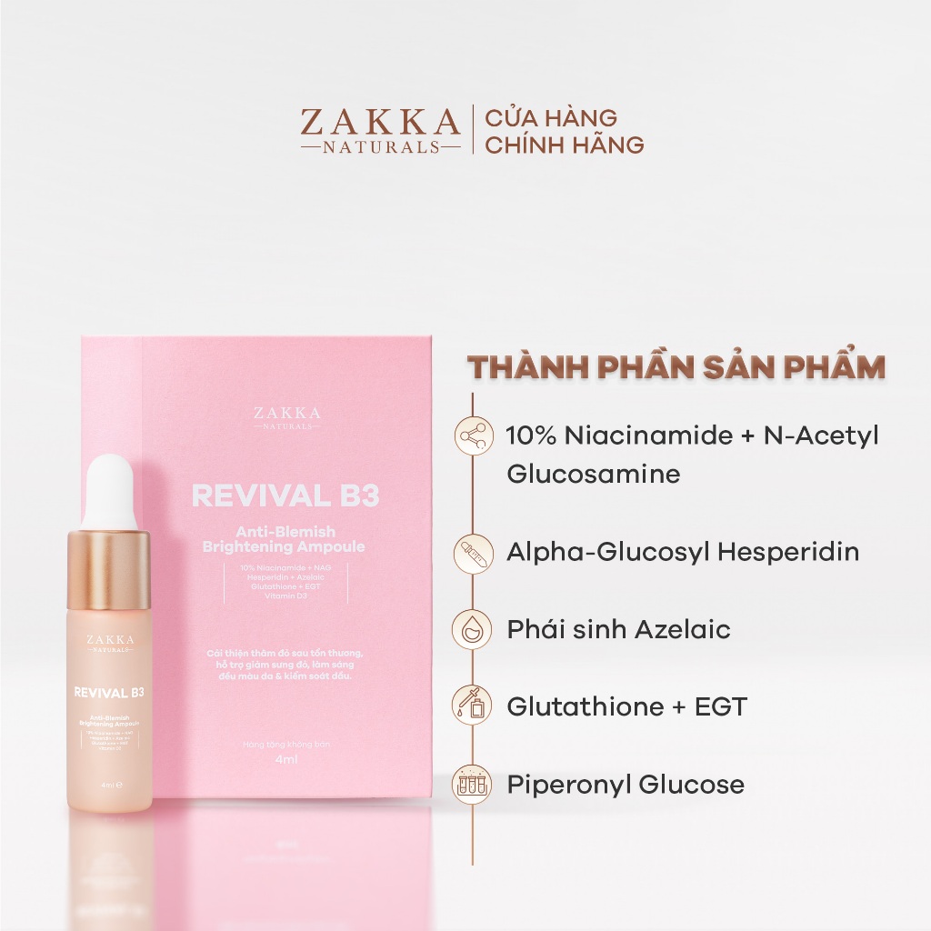 [GIFT] Tinh chất Revival B3 hỗ trợ mờ thâm đỏ và sáng đều màu da 4ml