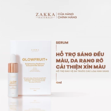 [Sample] Serum (Tinh Chất) Vitamin C Zakka Naturals GlowFruit+ Brightening 4ml