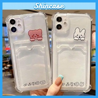 Ốp Lưng iPhone Gấu Cute Silicon Dẻo Đựng Thẻ, Chống Sốc, Bảo Vệ Camera - iP 7/8/X/XS/11/12/13/14/15/16/17/Plus/Pro/Max