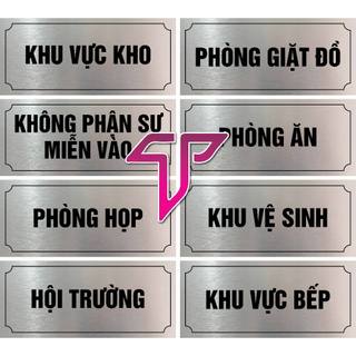 Biển phòng ban, giám đốc, phòng hành chính In Uv cao cấp bền màu trên Alu Bạc xước