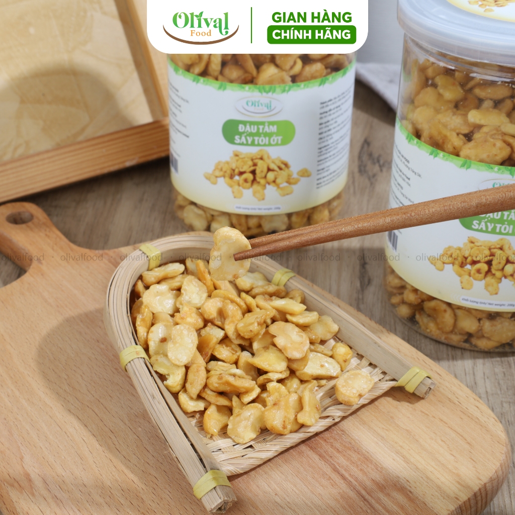 Đậu tằm sấy tỏi ớt -Đậu tằm Úc giòn tan, ít béo, Giàu protein & chất xơ, ăn ngon mà vẫn đẹp dáng - OlivalFood