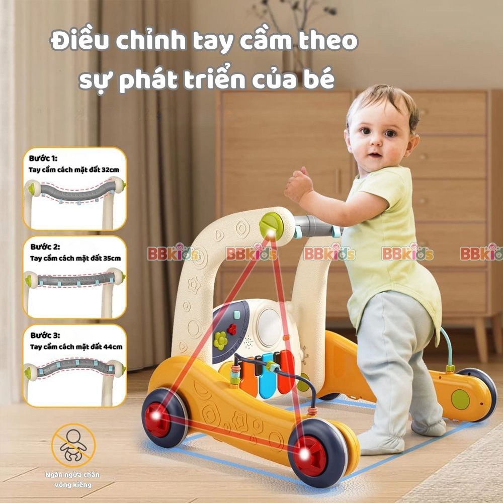 BBkids Thảm Nhạc Cho Bé Sơ Sinh, Xe Tập Đi 3in1, Đồ Chơi Treo Phát Nhạc, Họa Tiết Dễ Thương - BB029