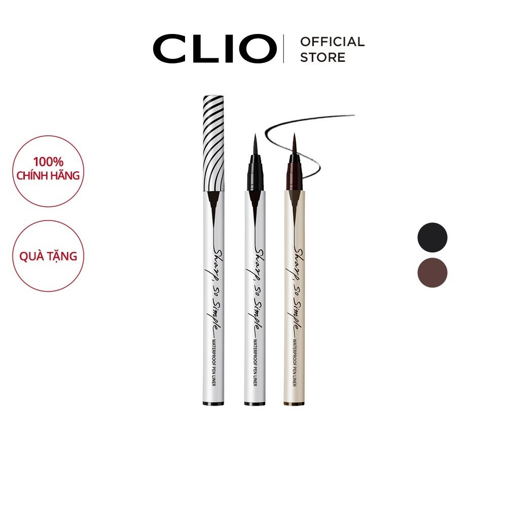 Chì Kẻ Viền Mắt Clio Sharp So Simple Waterproof Pencil Liner 0.14g