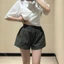 Quần Short Nữ Kaki Cạp Cao Dáng Phồng, Chất Vải Dày Mịn, Tôn Dáng Tăng Vòng 3, Che Khuyết Điểm Bụng Cực Đẹp_QS001