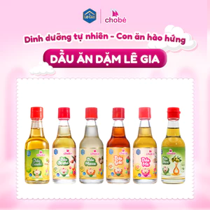 Dầu ăn dặm cho bé ÉP NGUỘI NGUYÊN CHẤT Lê Gia - dinh dưỡng từ hạt tự nhiên chai thủy tinh 60ml