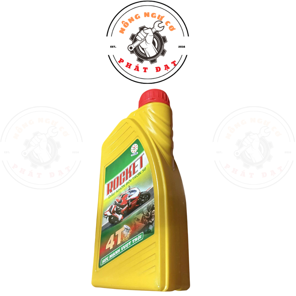 Nhớt bôi trơn ROCKET 4T, chai 800ml, chống mài mòn, chống đóng cặn hiệu quả