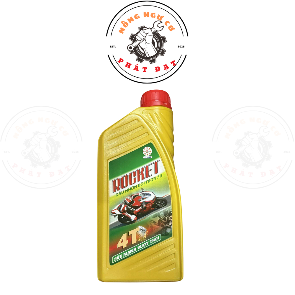 Nhớt bôi trơn ROCKET 4T, chai 800ml, chống mài mòn, chống đóng cặn hiệu quả