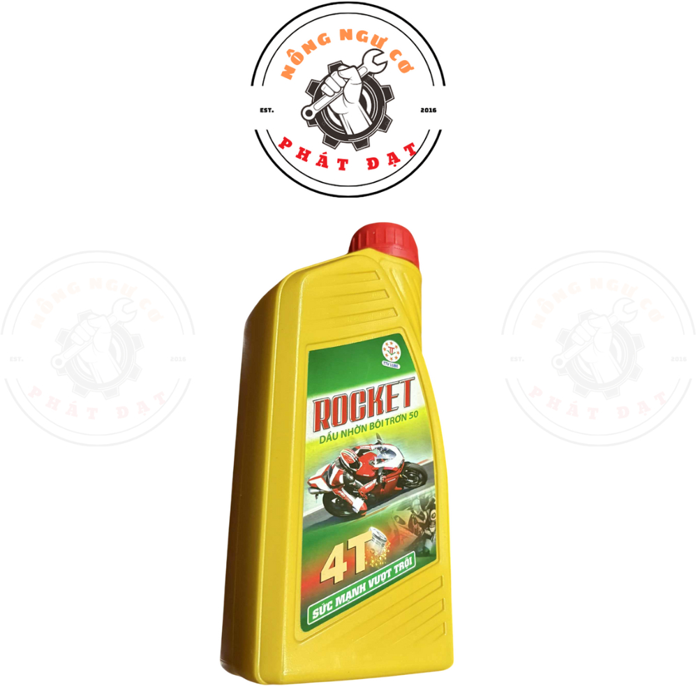 Nhớt bôi trơn ROCKET 4T, chai 800ml, chống mài mòn, chống đóng cặn hiệu quả