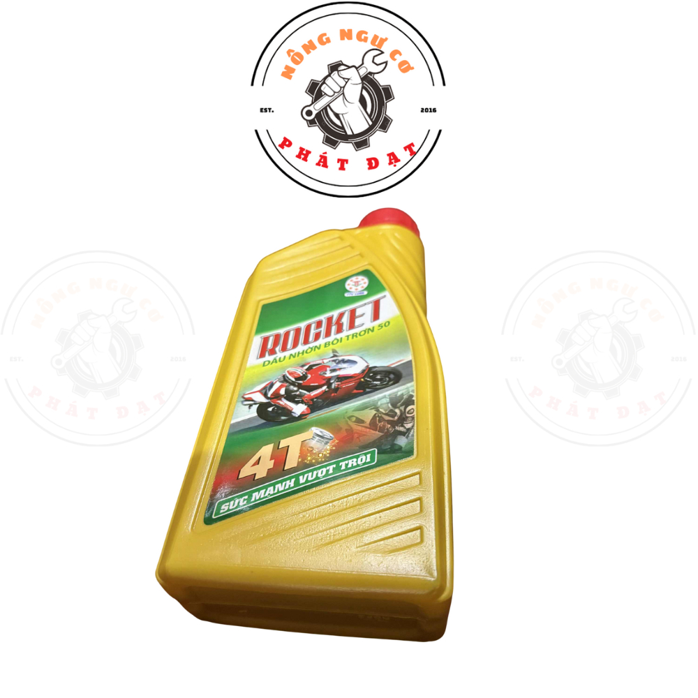 Nhớt bôi trơn ROCKET 4T, chai 800ml, chống mài mòn, chống đóng cặn hiệu quả