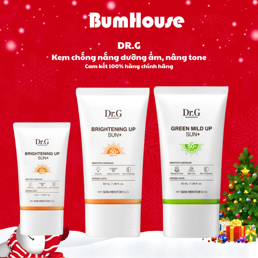 Kem Chống Nắng Dr.G Dưỡng Sáng Da Brightening Up/Green Mild Sun SPF50+ PA+++ 10ml/20ml/ 50ml
