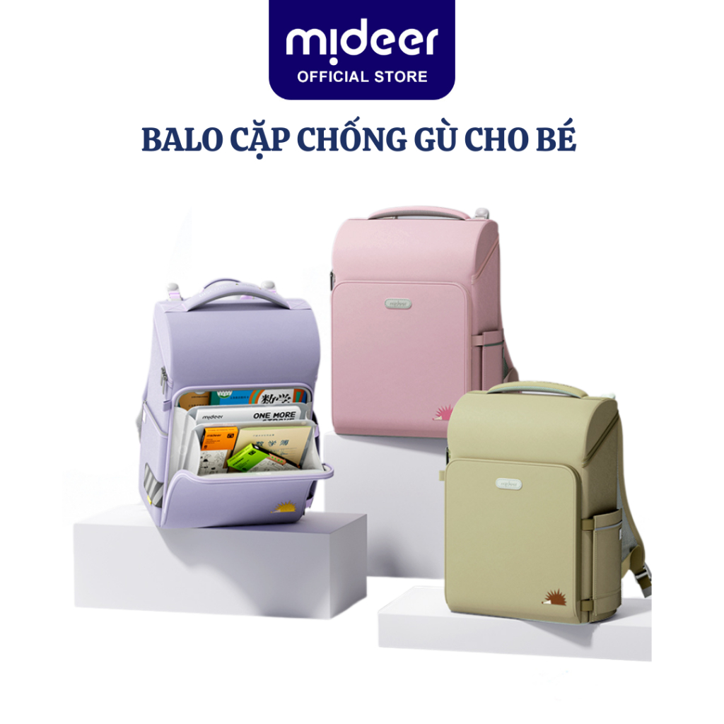 Balo Chống Gù Mideer 3D Waist Relief Backpack Siêu Nhẹ Cho Bé Tiểu Học ...