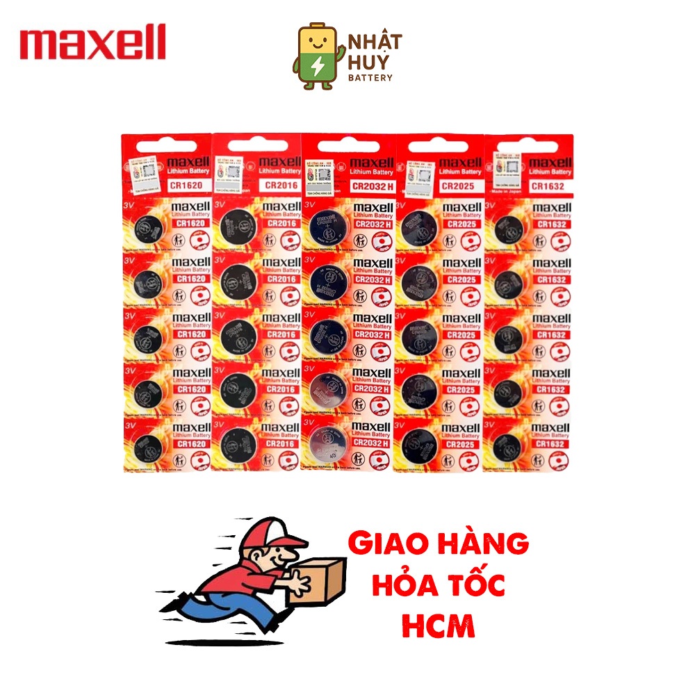 Pin Cmos Cúc Áo MAXELL CR2032/2025/2016/1632/1616/1620/1220/1216/2450 ...