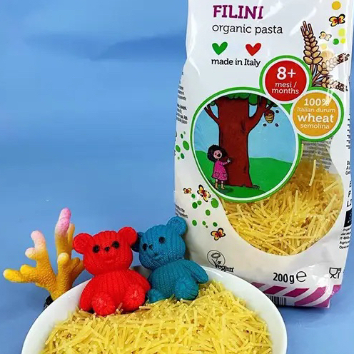 Mì, nui hữu cơ BIO JUNIOR Ý cho bé ăn dặm. Mì spaghetti dạng sợi mini hữu cơ BioJunior Ý cho bé