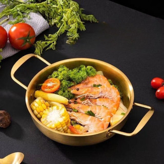 Nồi Nấu ăn Mini Inox Cao Cấp 20CM - Nấu Lẩu, Mì Cay,Nướng,Xào Dùng Cho Mọi Loại Bếp Trong Nhà