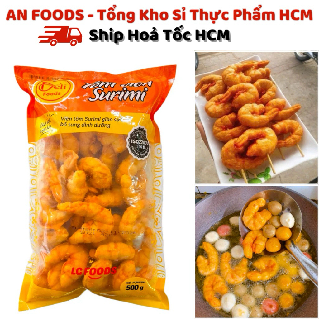 [Hoả Tốc HCM] Chả Tôm Surimi Delifoods 500g - Viên Thả Lẩu Chiên Rán ...