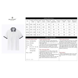 [T7_ĐỒNG GIÁ 329K] Áo Polo Nam 9APCB561 Biluxury Form Slimfit Cao Cấp Chống Nhăn Bền Màu