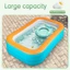 Bể Bơi Phao Cho Bé Deli 3 Tầng Thành Cao, Hồ Bơi Trẻ Em Gấp Gọn, Nhựa PVC An Toàn, Đáy Chống Trượt, Nhiều Kí