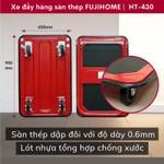 Xe đẩy công nghiệp Nhập Khẩu FUJIHOME HT-430 tải nặng gọn nhẹ, Xe chở hàng cồng kềnh kho bãi gập gọn an toàn tuyệt đối — ảnh 4