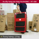 Xe đẩy công nghiệp Nhập Khẩu FUJIHOME HT-430 tải nặng gọn nhẹ, Xe chở hàng cồng kềnh kho bãi gập gọn an toàn tuyệt đối — ảnh 6