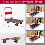 Xe đẩy công nghiệp Nhập Khẩu FUJIHOME HT-430 tải nặng gọn nhẹ, Xe chở hàng cồng kềnh kho bãi gập gọn an toàn tuyệt đối — ảnh 7