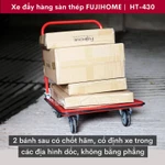 Xe đẩy công nghiệp Nhập Khẩu FUJIHOME HT-430 tải nặng gọn nhẹ, Xe chở hàng cồng kềnh kho bãi gập gọn an toàn tuyệt đối — ảnh 3