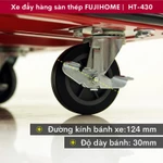 Xe đẩy công nghiệp Nhập Khẩu FUJIHOME HT-430 tải nặng gọn nhẹ, Xe chở hàng cồng kềnh kho bãi gập gọn an toàn tuyệt đối — ảnh 2