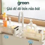 Giá Để Đồ Rửa Bát Thoát Nước GreenHome, Kệ Đựng Nước Rửa Chén Miếng Bọt Biển Khô Ráo Chống Ẩm Mốc
