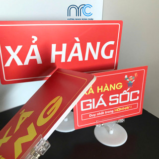 Combo 2 Bảng sale xả hàng, Bảng sale giảm giá chất liệu Fomex dày đẹp dùng cho cửa hàng siêu thị