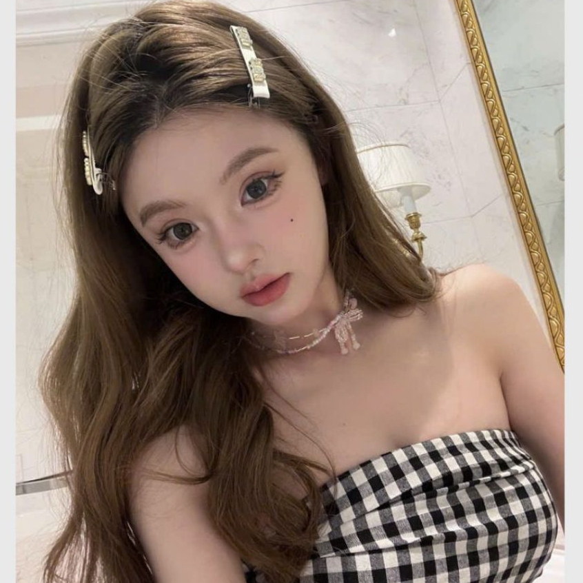 Đầm đi biển dáng dài nữ tính vintage đi chơi du lịch Váy maxi kẻ caro đen trắng cúp ngực ôm body dáng xòe T535G