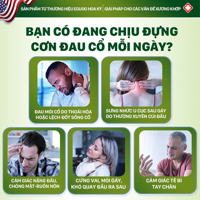 Miếng Dán Thảo Mộc EGUOO Giúp Hỗ Trợ Giảm Đau Cổ, Vai, Gáy Hỗ Trợ Giảm Căng Cơ 1 Hộp 10 Miếng