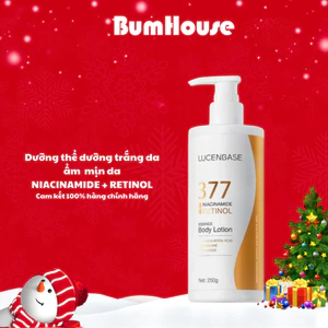 Sữa dưỡng thể Lucenbase 377 Niacinamide Retinol hỗ trợ khóa ẩm làm sáng da 250g_Olay