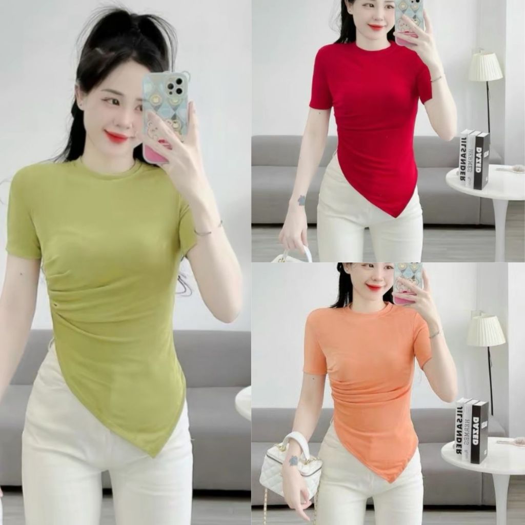 Áo Cổ Đổ Bigsize Vải Thun Nhũ Kim Tuyến Co Giãn - Áo Kiểu Nữ Sát Nách Ôm Body Tôn Dáng ESHOP MS449