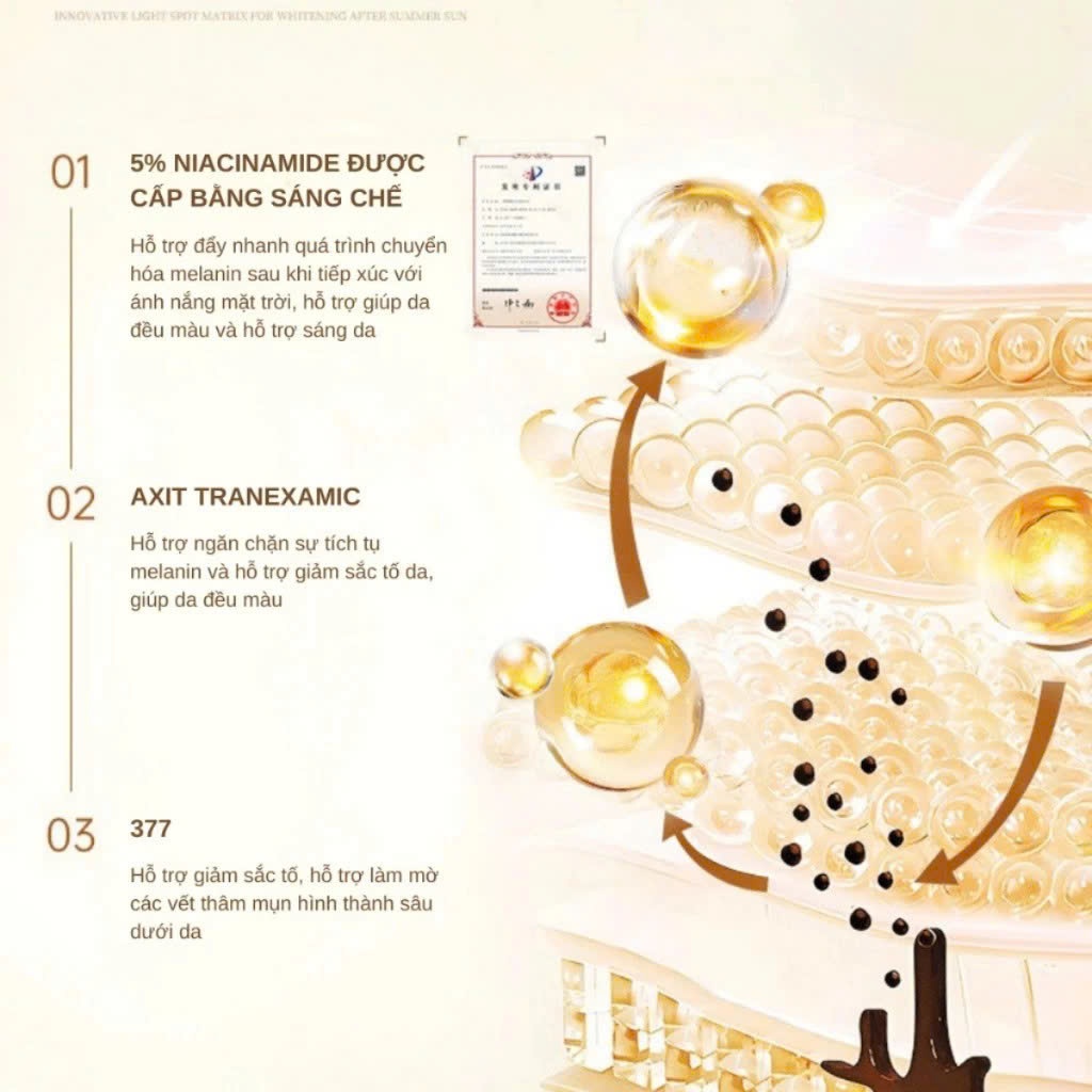 Sữa dưỡng thể Lucenbase 377 Niacinamide Retinol hỗ trợ khóa ẩm làm sáng da 250g_Olay