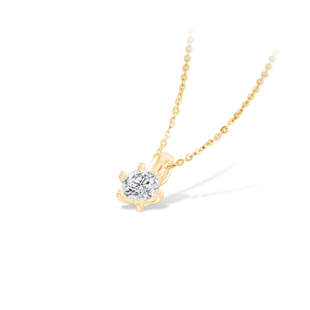 [CHAT TRƯỚC KHI ĐẶT] Mặt Dây Chuyền Tierra FMD0005 Vàng 10K/ 14K Đính Đá CZ 3.6mm, Thiết Kế Đơn Giản Phụ Kiện Trang Sức